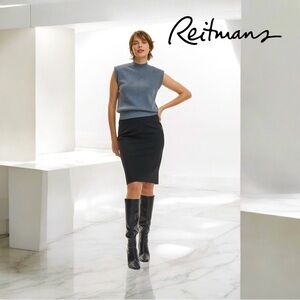 NWOT, Reitmans, Sheath skirt - Classic Stretch, XL, Black